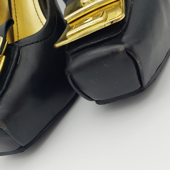 Nine West Square Toe Heels sz 8M - Picture 12 of 14